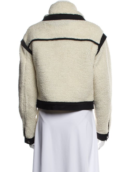 Veronica Beard Colorblock Pattern Biker Jacket