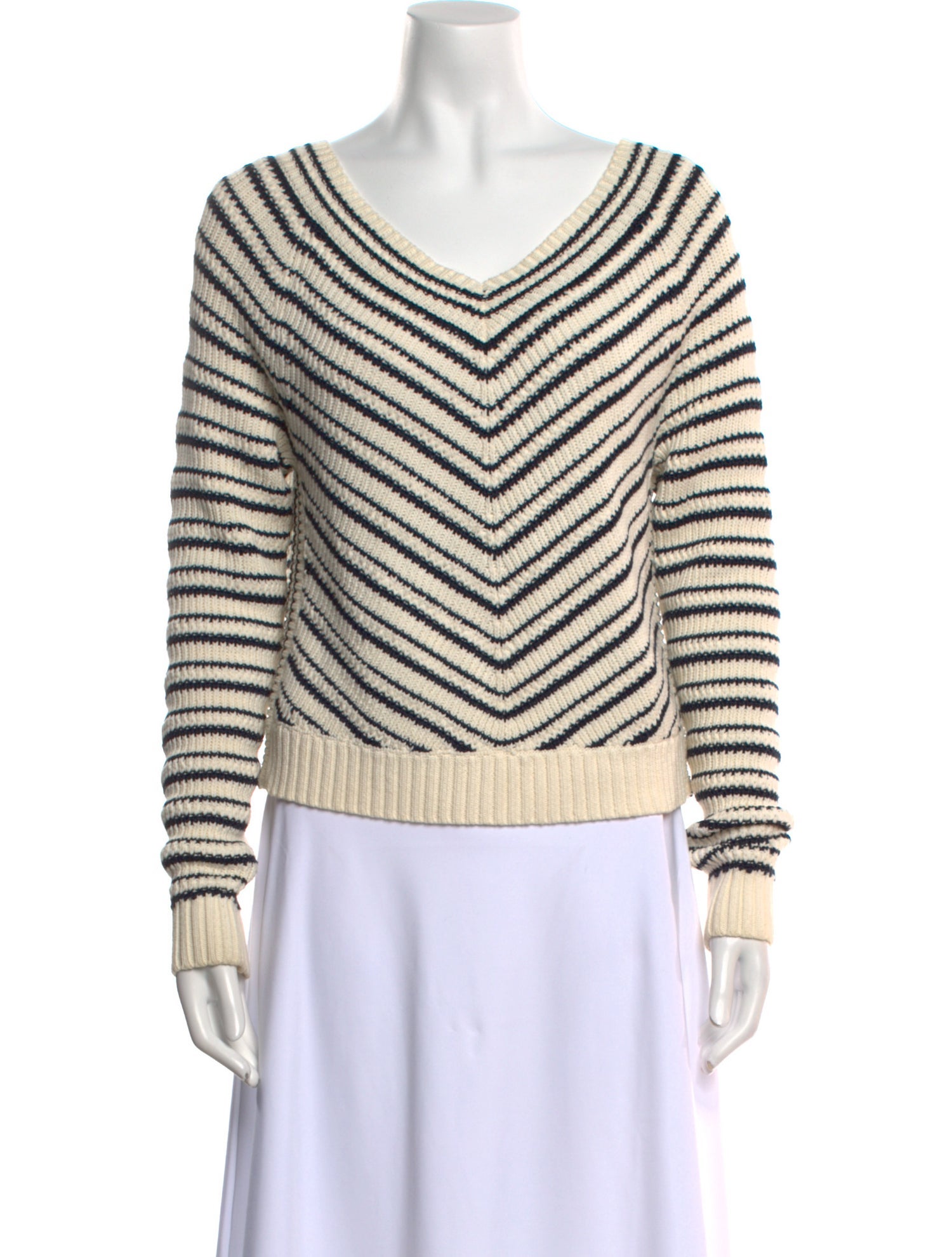 Veronica Beard Nylon Striped Sweater