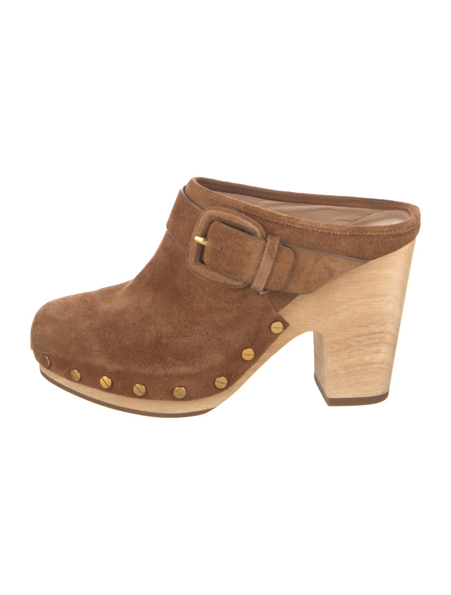 Veronica Beard Suede Colorblock Pattern Mules