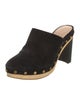 Veronica Beard Suede Studded Accents Mules