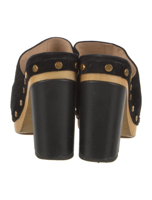 Veronica Beard Suede Studded Accents Mules