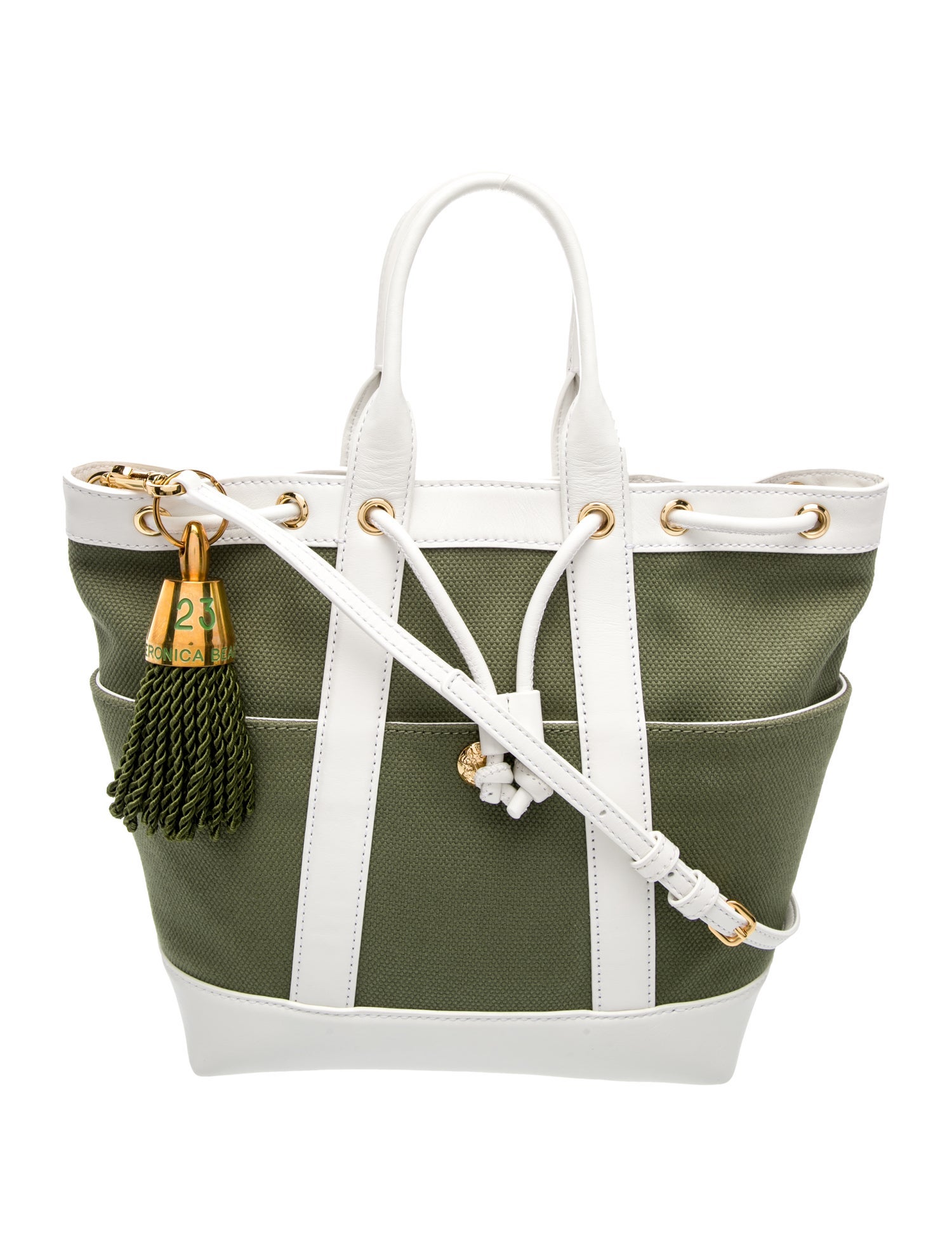 Veronica Beard Canvas Top Handle Bag