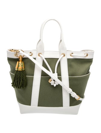 Veronica Beard Canvas Top Handle Bag