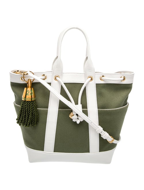 Veronica Beard Canvas Top Handle Bag