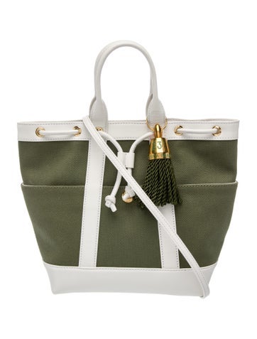 Veronica Beard Handle Bags Canvas Top Bag
