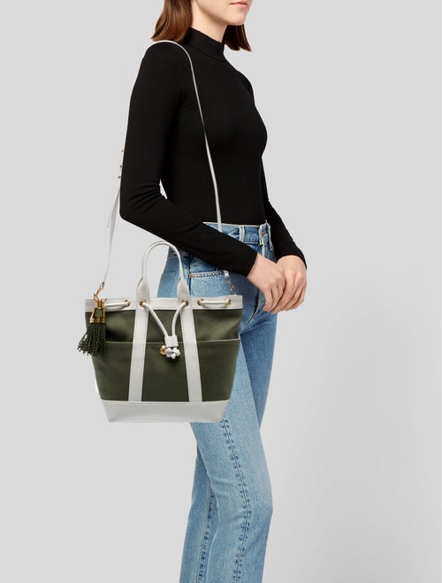 Veronica Beard Canvas Top Handle Bag