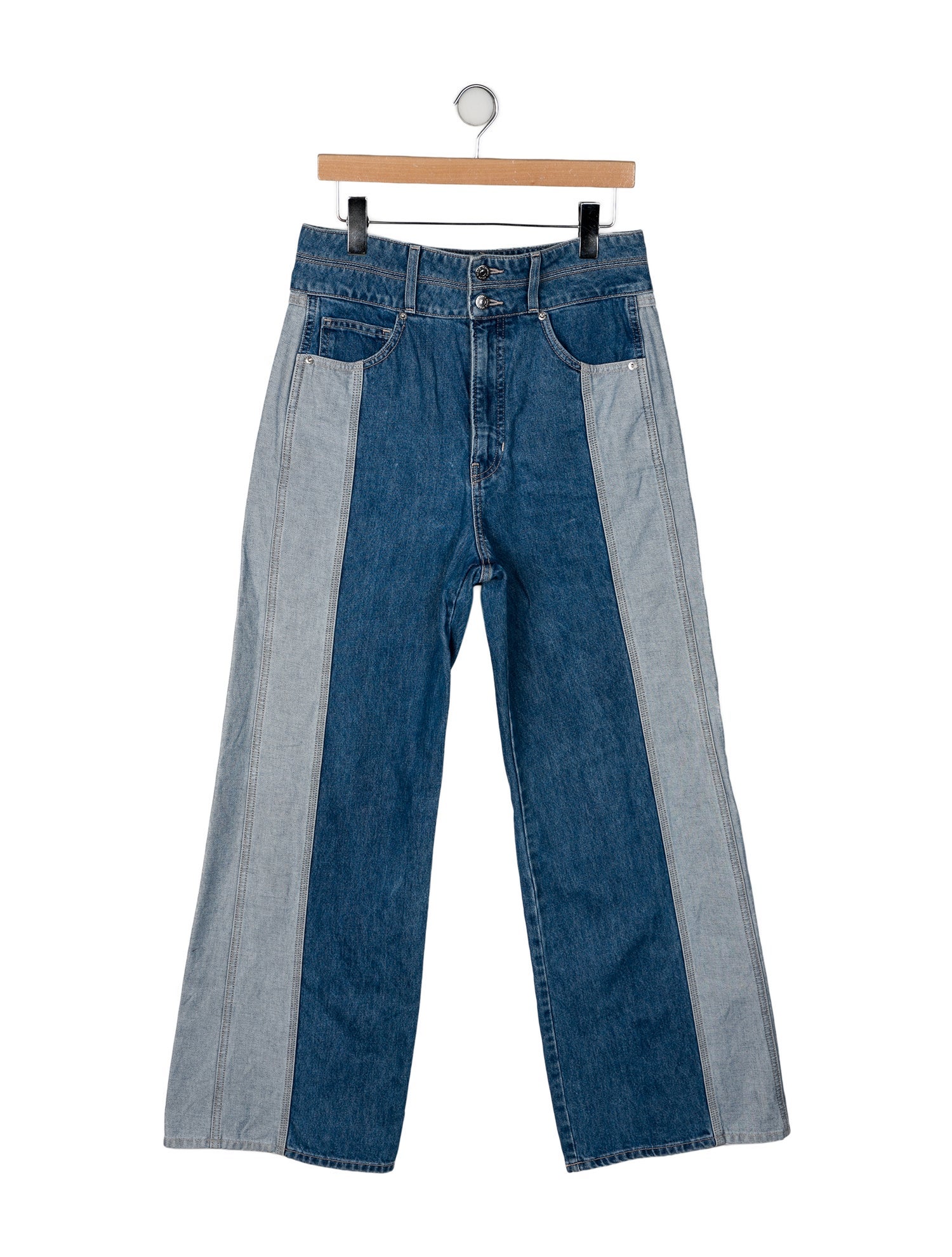 Veronica Beard High-Rise Wide Leg Jeans