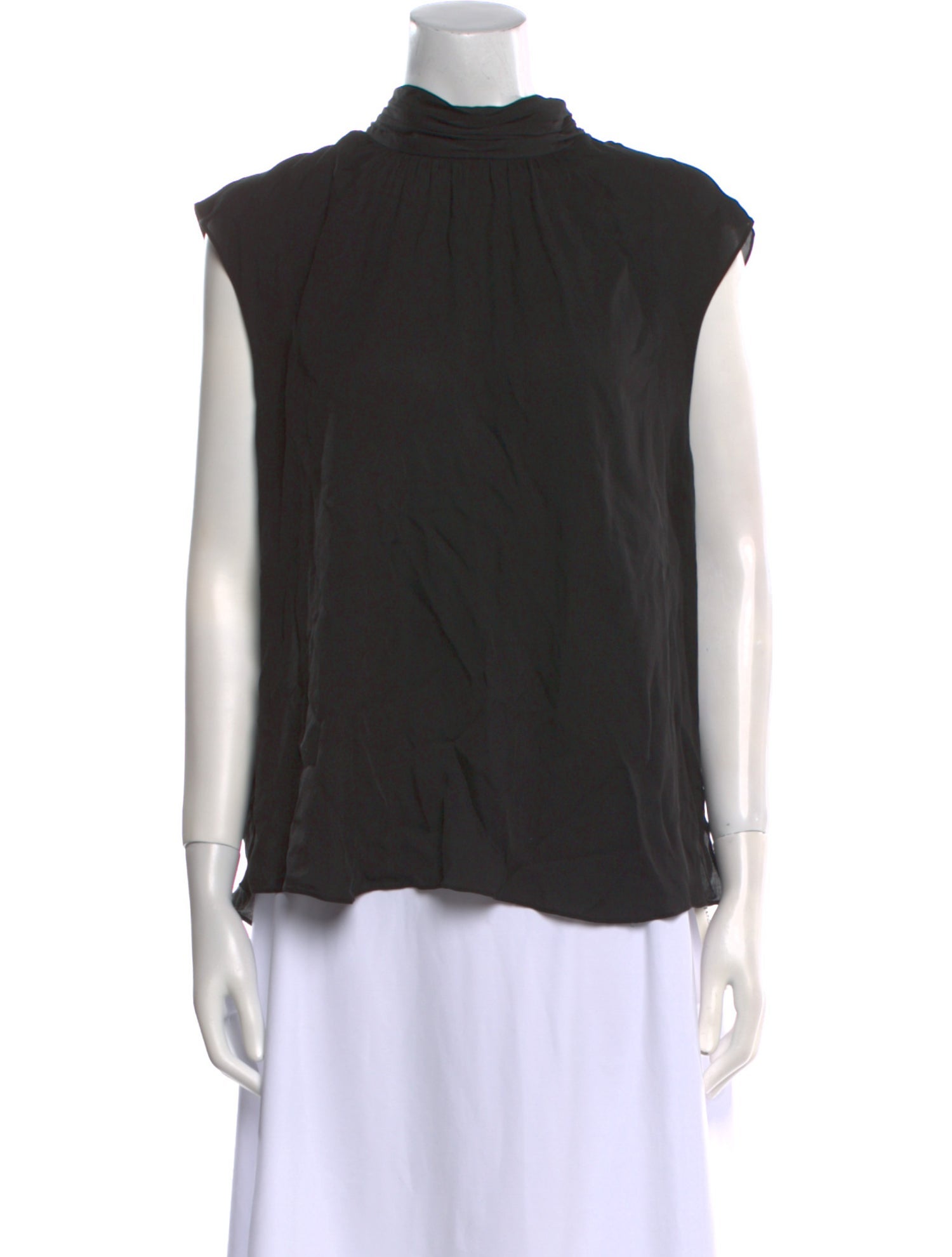 Veronica Beard Silk Mock Neck Blouse