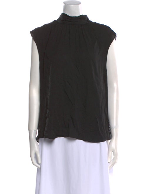 Veronica Beard Silk Mock Neck Blouse