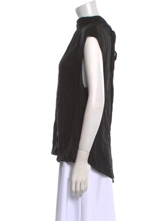 Veronica Beard Silk Mock Neck Blouse