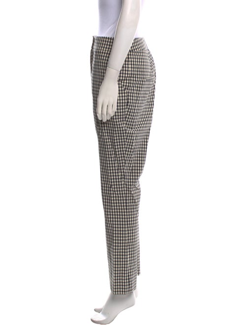 Veronica Beard Plaid Print Straight Leg Pants