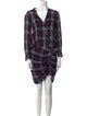 Veronica Beard Plaid Print Knee-Length Dress