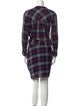 Veronica Beard Plaid Print Knee-Length Dress