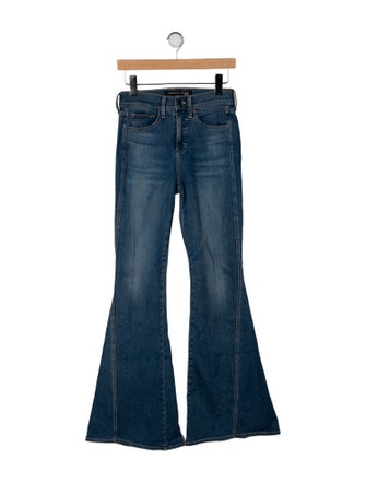 Veronica Beard Mid-Rise Wide Leg Jeans