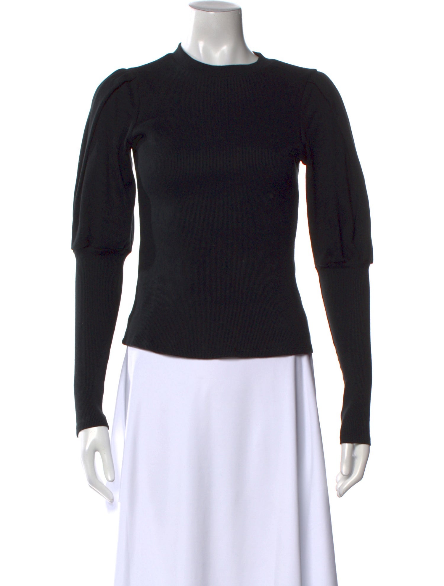 Veronica Beard Crew Neck Long Sleeve Top