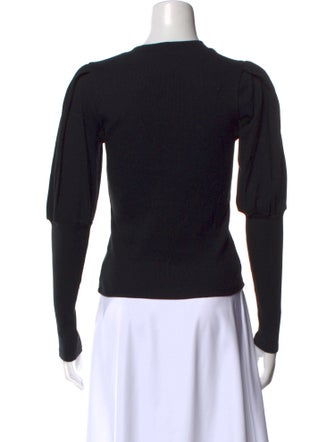 Veronica Beard Crew Neck Long Sleeve Top