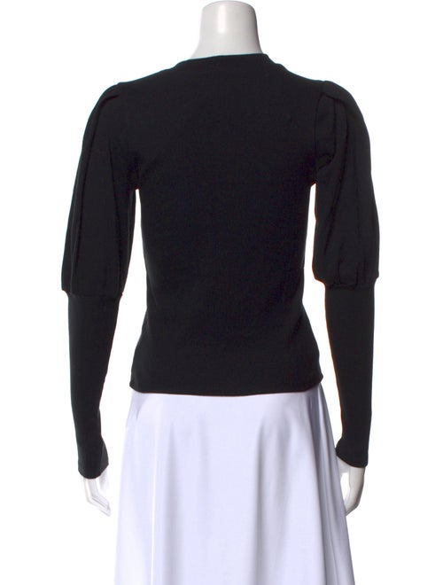 Veronica Beard Crew Neck Long Sleeve Top