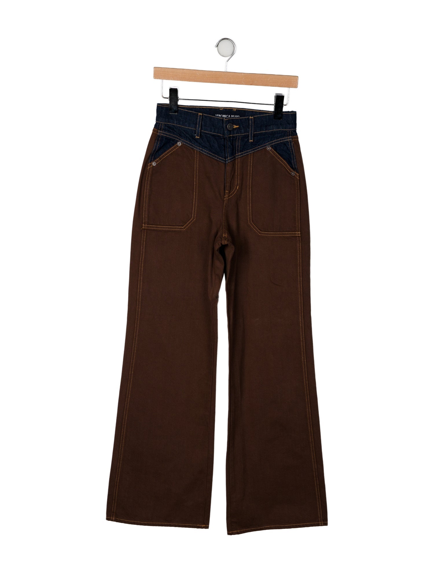 Veronica Beard High-Rise Wide Leg Jeans