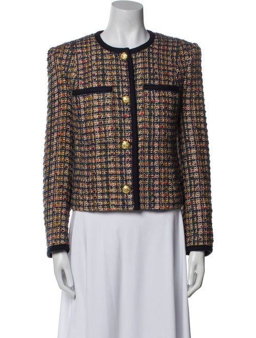 Veronica Beard Tweed Pattern Evening Jacket