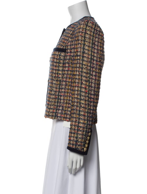 Veronica Beard Tweed Pattern Evening Jacket