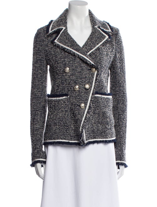 Veronica Beard Tweed Pattern Biker Jacket