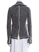 Veronica Beard Tweed Pattern Biker Jacket