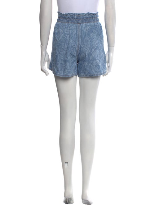 Veronica Beard Paisley Print Mini Shorts