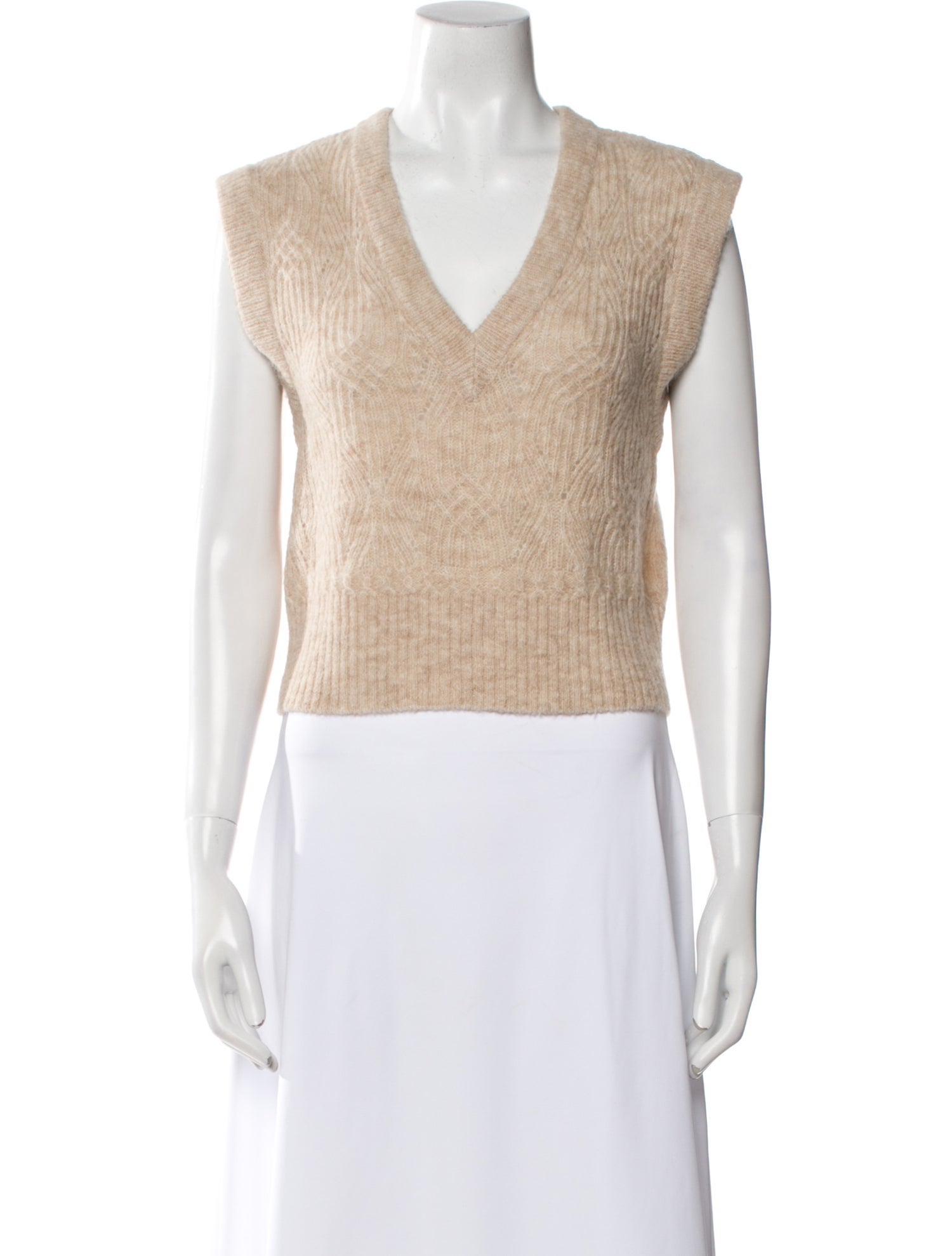 Veronica Beard Baby Alpaca V-Neck Sweater