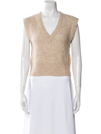 Veronica Beard Baby Alpaca V-Neck Sweater