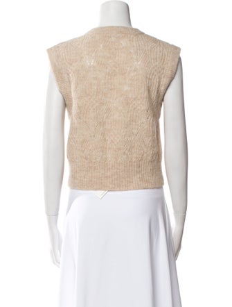 Veronica Beard Baby Alpaca V-Neck Sweater