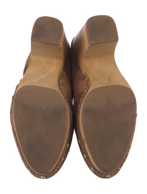 Veronica Beard Suede Studded Accents Mules