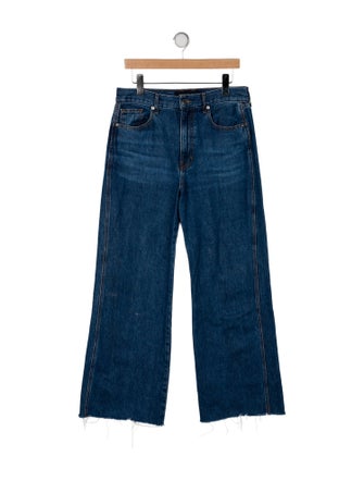 Veronica Beard High-Rise Wide Leg Jeans