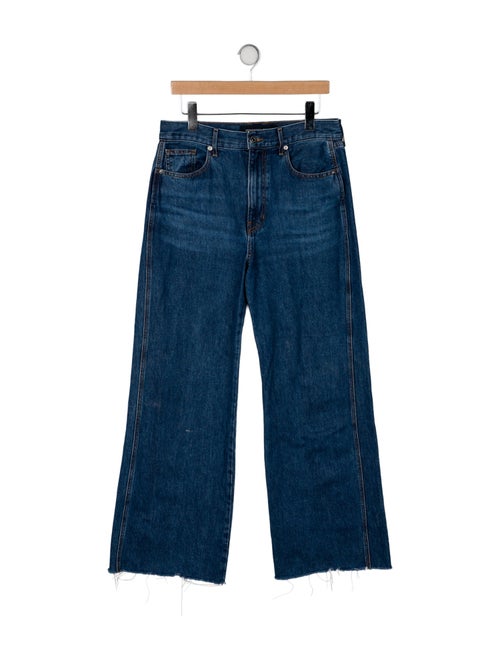 Veronica Beard High-Rise Wide Leg Jeans