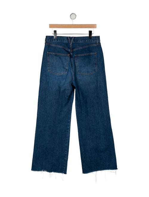 Veronica Beard High-Rise Wide Leg Jeans