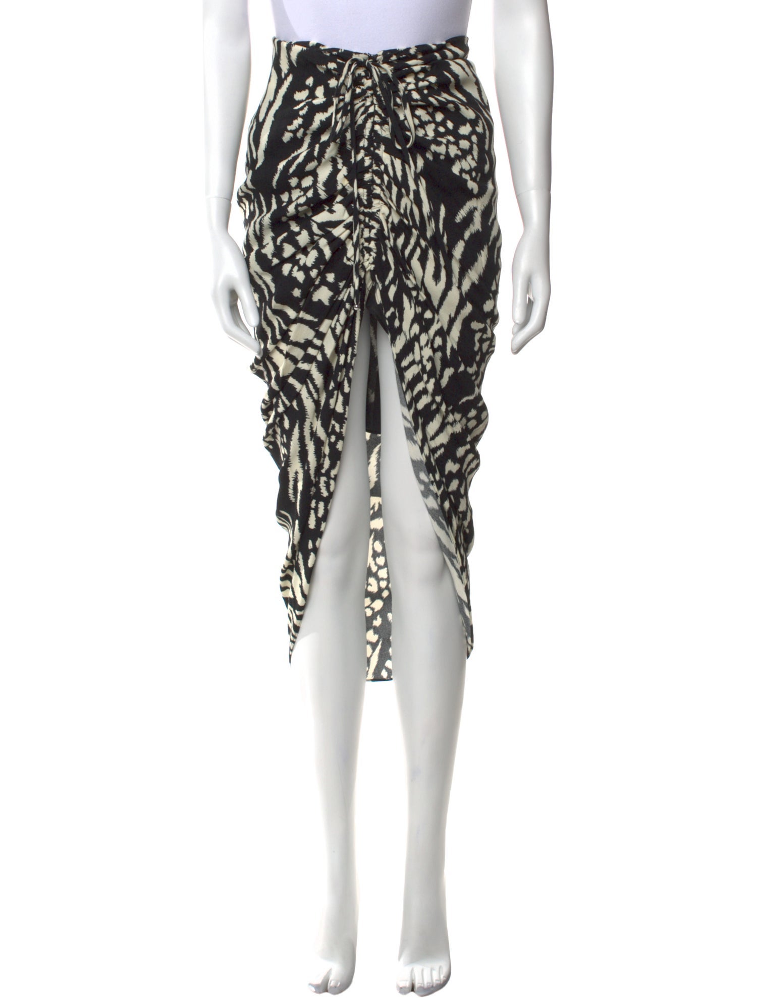 Veronica Beard Animal Print Midi Length Skirt