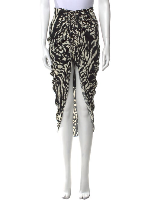 Veronica Beard Animal Print Midi Length Skirt