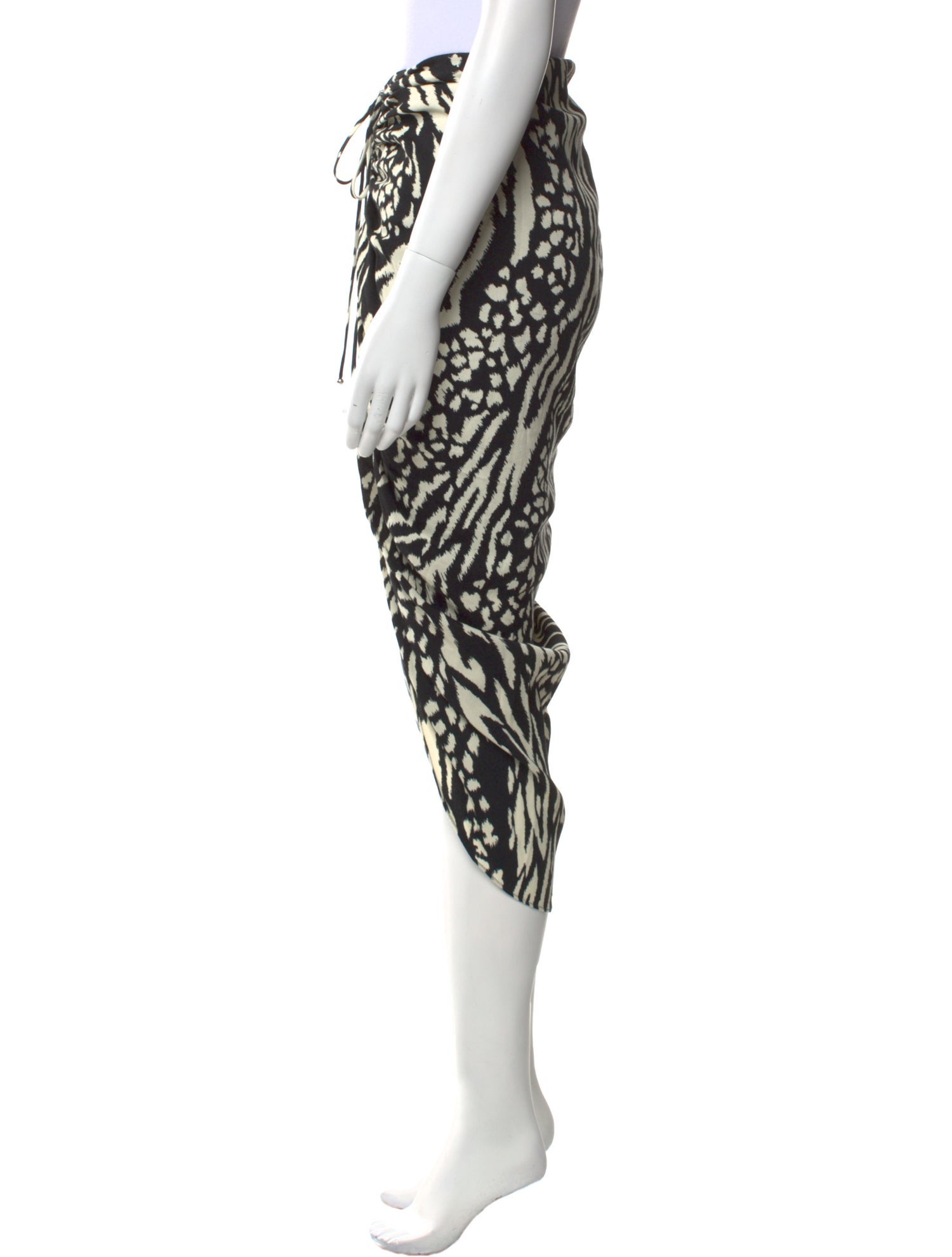 Veronica Beard Animal Print Midi Length Skirt
