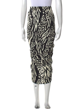 Veronica Beard Animal Print Midi Length Skirt