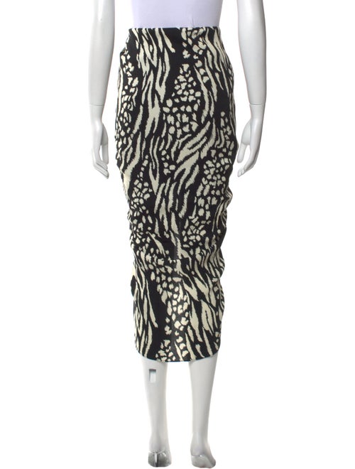 Veronica Beard Animal Print Midi Length Skirt