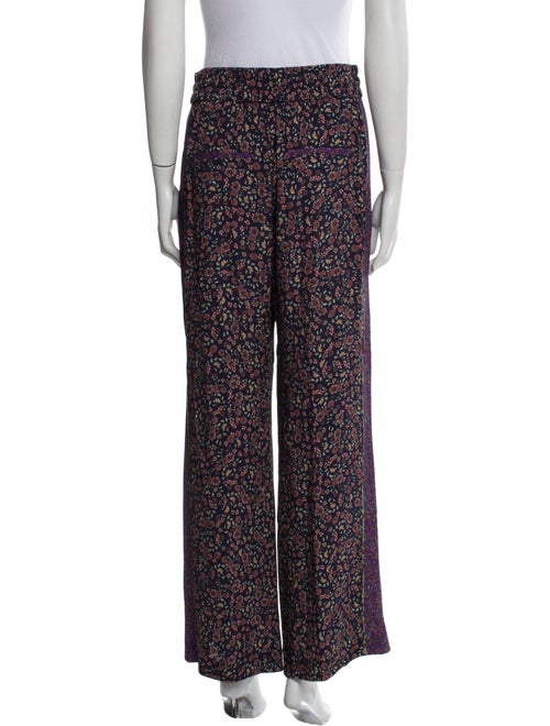 Veronica Beard Floral Print Wide Leg Pants