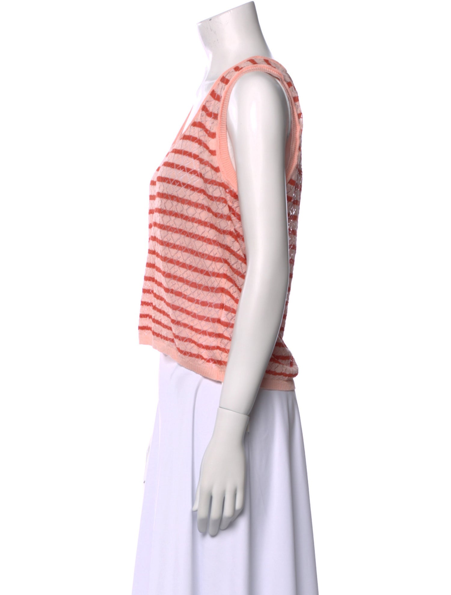 Veronica Beard Linen Striped Crop Top w/ Tags