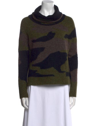 Veronica Beard Printed Turtleneck Sweater