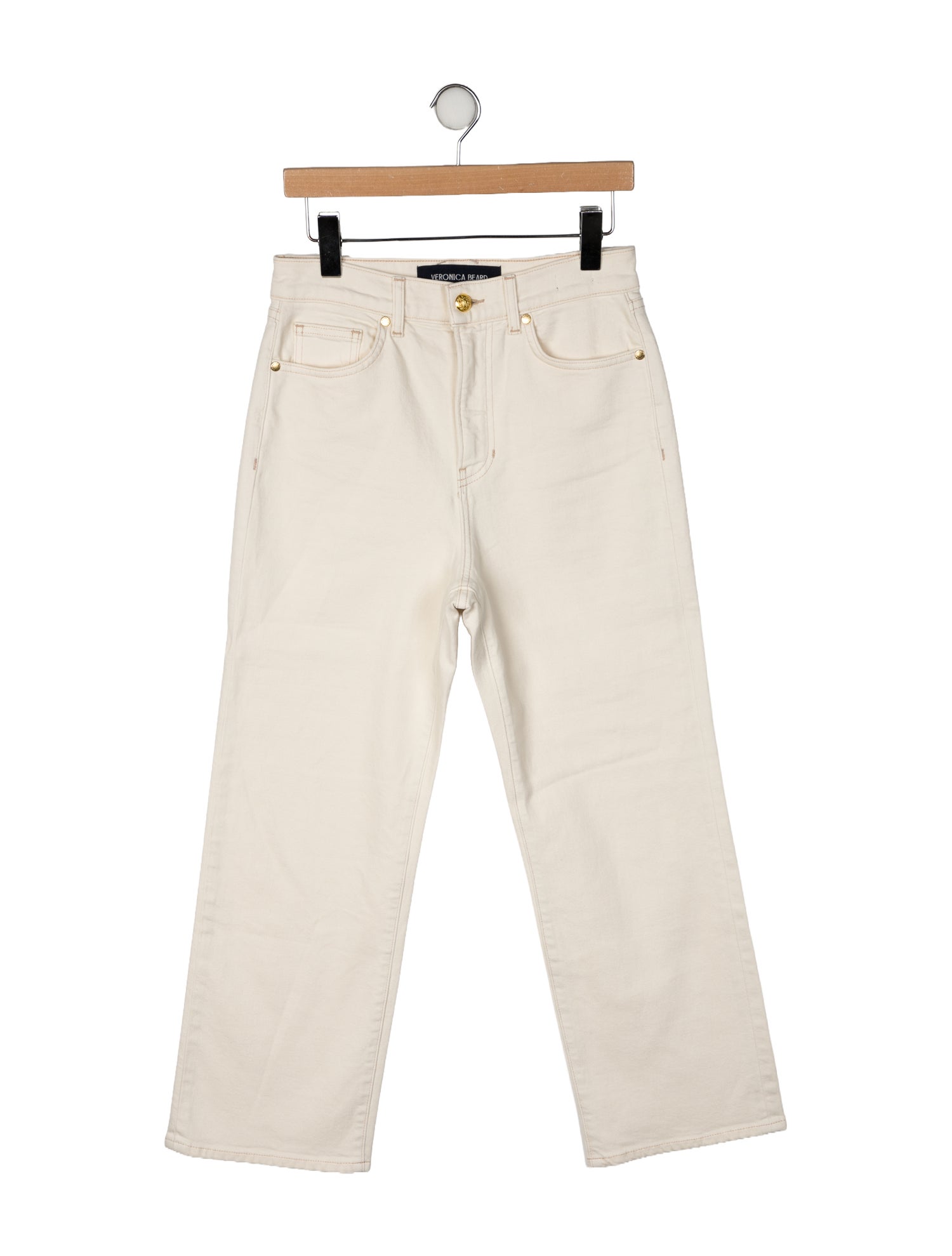 Veronica Beard High-Rise Wide Leg Jeans