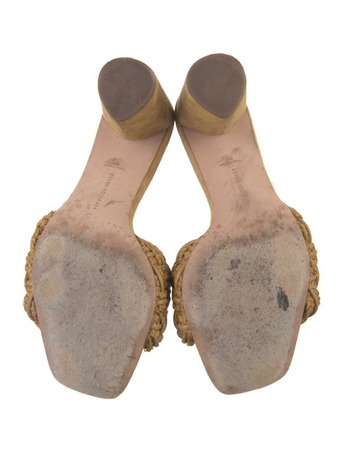 Veronica Beard Suede Braided Accents Slides