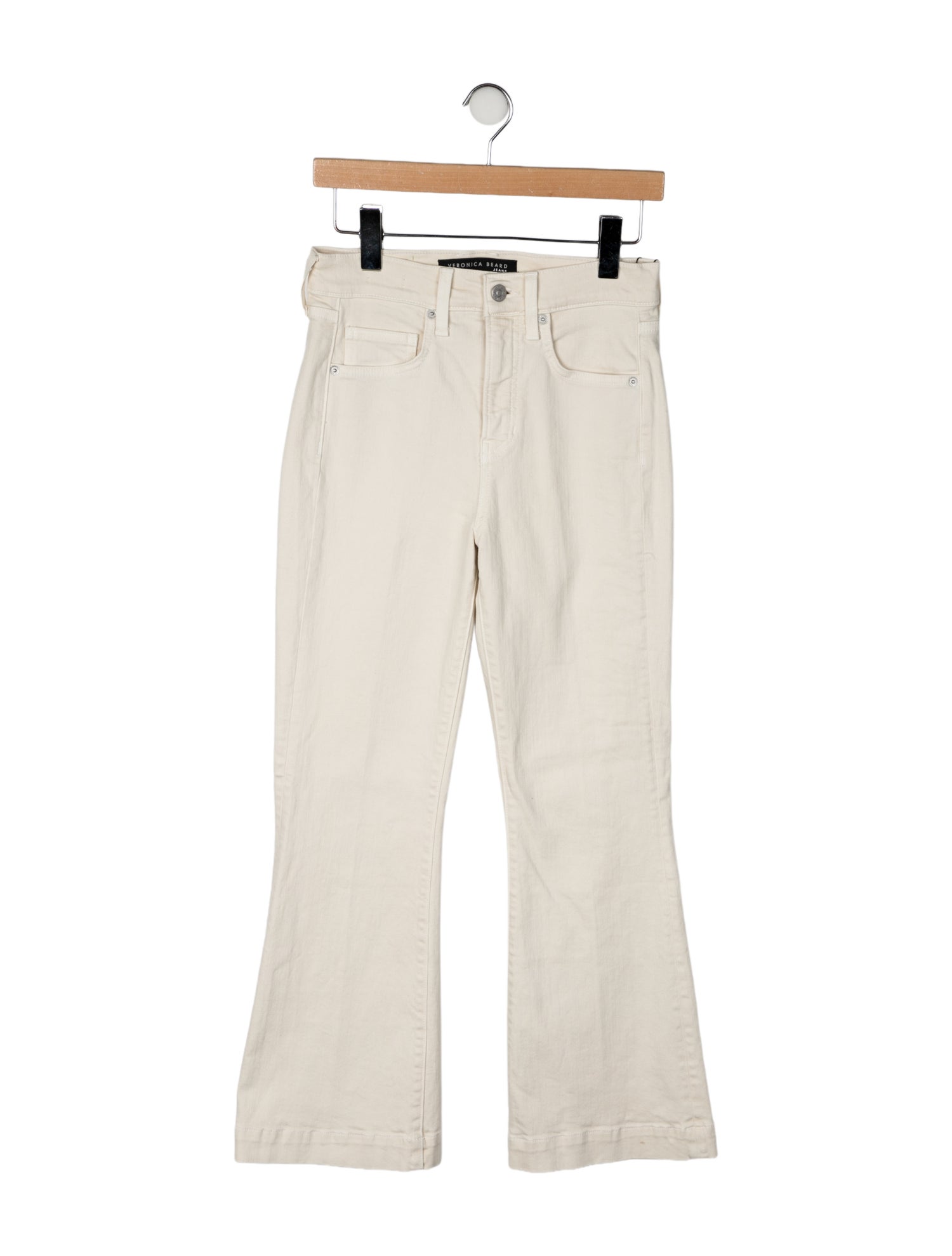 Veronica Beard Mid-Rise Wide Leg Jeans