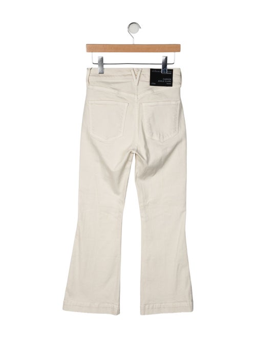 Veronica Beard Mid-Rise Wide Leg Jeans