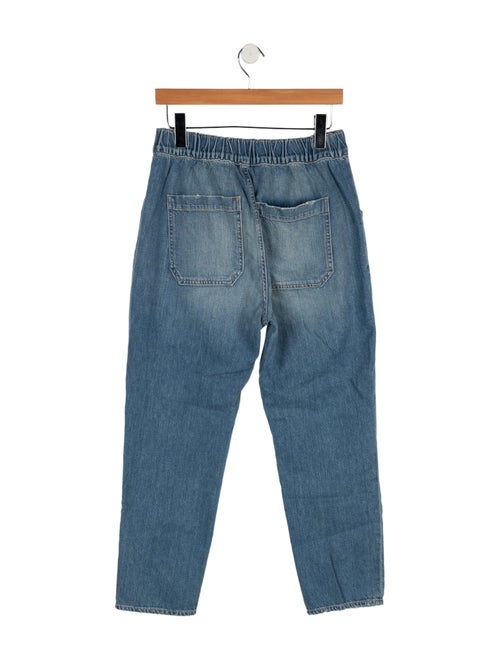 Veronica Beard High-Rise Straight Leg Jeans