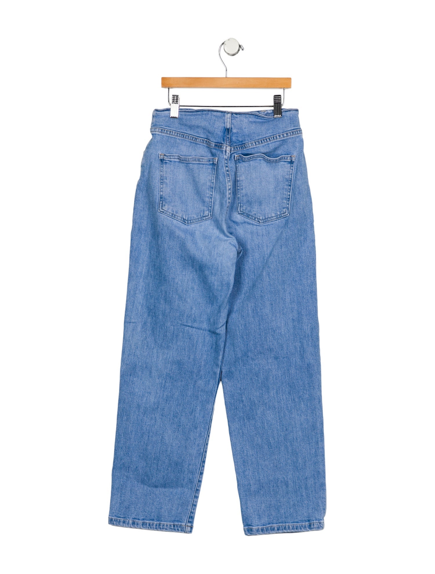 Veronica Beard High-Rise Straight Leg Jeans
