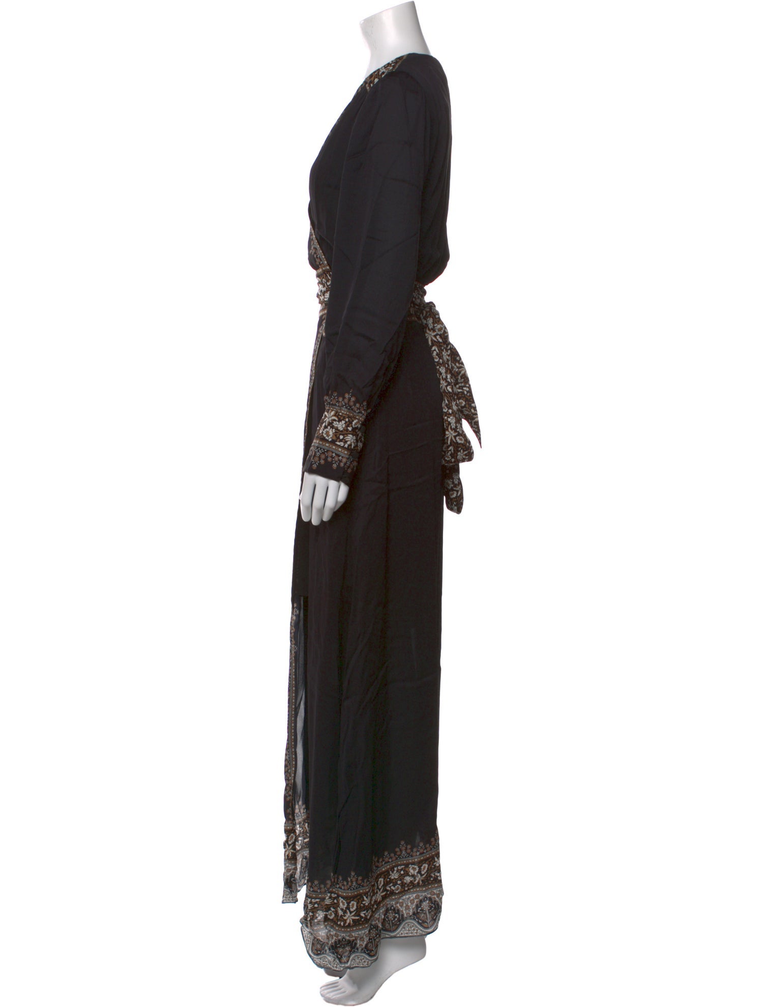 Veronica Beard V-Neck Long Dress