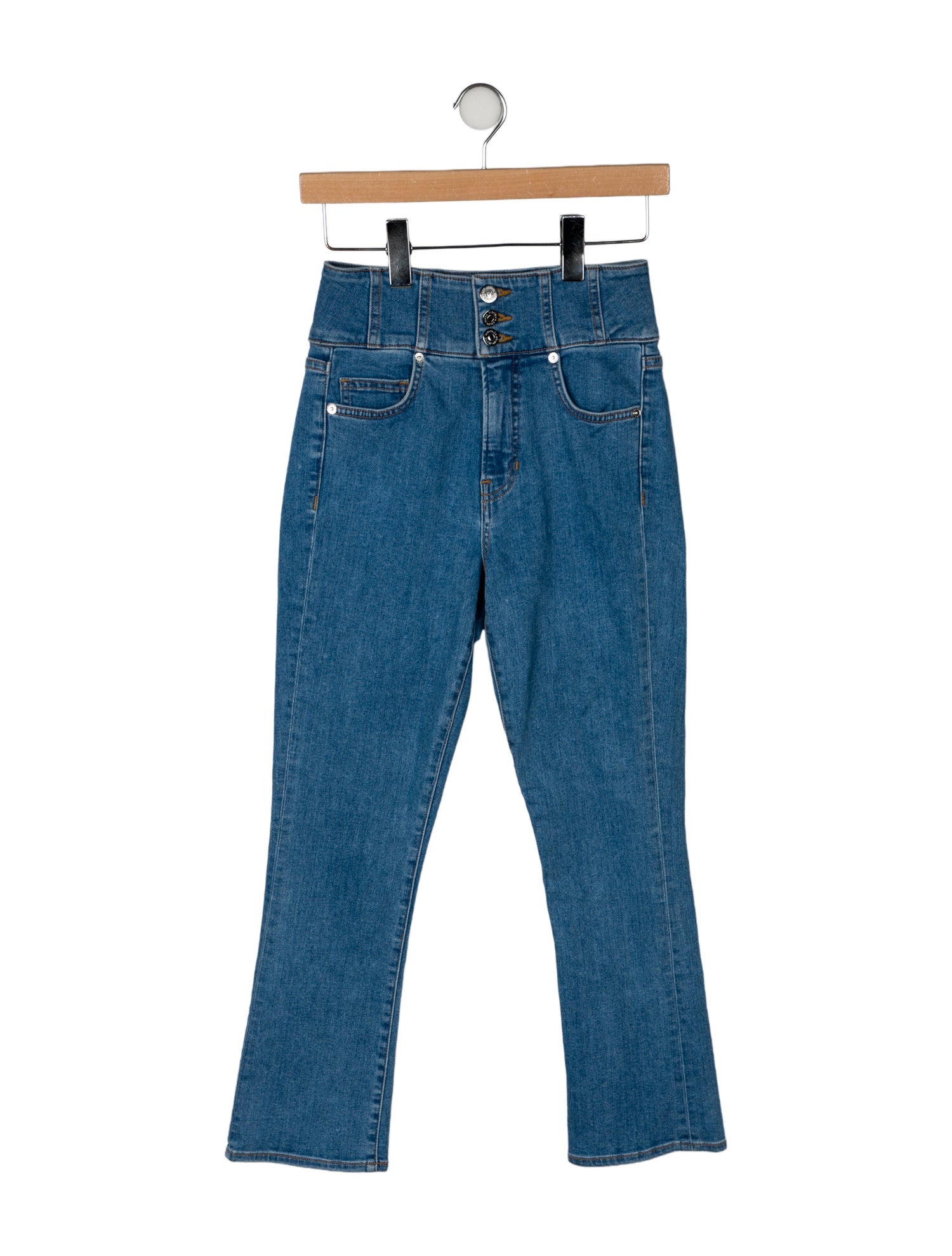 Veronica Beard High-Rise Straight Leg Jeans